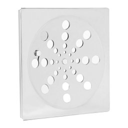 Ralo Grelha 10X10 Quadrado Com Fecho Sistema Abre e Fecha Para Banheiro - 1