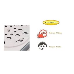 Ralo Grelha 10X10 Quadrado Com Fecho Sistema Abre e Fecha Para Banheiro - 6