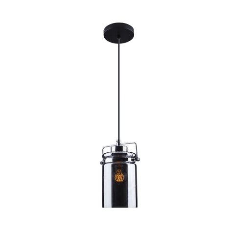 Luminária Pendente Haz Fume em Vidro e Aço Startec - Bivolt