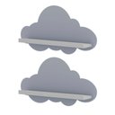 Ver imagem 2 de Kit 2 Prateleiras para Quarto Infantil Nuvem