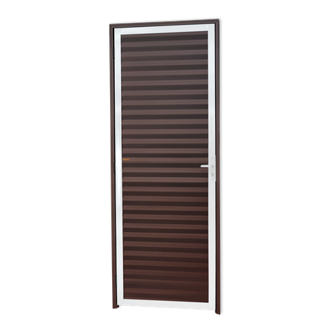 Porta Veneziana Alumínio 80 D.L25 Mix Corten Brimak