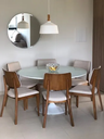 Ver imagem 2 de Mesa de Jantar Saarinen Redonda 160 Cm + Vidro - Laqueada Branca Personal Decor Mesa de Jantar Tulip