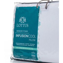 Travesseiro Memory Foam Lottus Gel Infusion Cool - 14x40x60 - 4