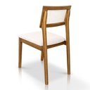 Ver imagem 3 de Kit 02 Cadeiras de Jantar e Living Millie com Tela Natural Estofada Linho - Desk Design