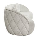Ver imagem 5 de Sofá Decorativo com Almofadas 3 Lugares 288cm Tressê Zion M22 Bouclê Branco - Mpozenato