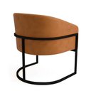 Ver imagem 7 de Poltrona Sala Decorativa Kit 2 Arielle Industrial Preto Sintético Pu D03 - D’Rossi