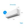 Ar Condicionado High Wall Eco Dream Inverter Frio Wi-fi Elgin 30000 Btu/h 220v - 2