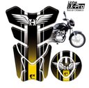 Ver imagem 2 de Protetor Tanque e Bocal Adesivo Moto Honda Asa até 2017 Amarelo