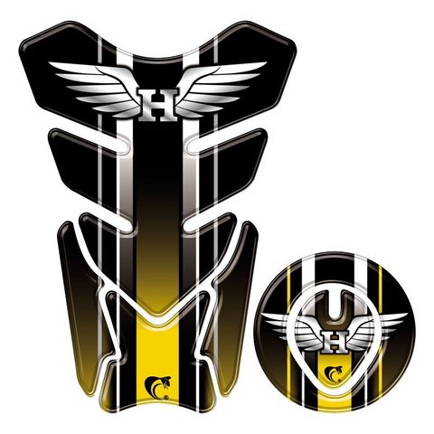 Protetor Tanque e Bocal Adesivo Moto Honda Asa até 2017 Amarelo