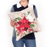 Kit Capa de Almofada Natalina 2 Unidades 40cm x 40cm Tecido Suede com Zíper - 3