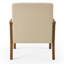 Ver imagem 6 de Poltrona para Sala Tecido Courino Braços Madeira Maciça Mia