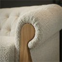 Ver imagem 5 de Sofá Milano 2 Lugares 188cm Creme Bouclé Milani Movelaria