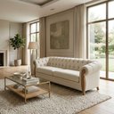 Ver imagem 6 de Sofá Milano 2 Lugares 188cm Creme Bouclé Milani Movelaria