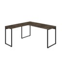 Ver imagem 1 de Mesa Em L Diretor 150X150X75Cm Carvalho Dark/Preta
