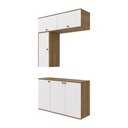 Ver imagem 2 de Conjunto para Banheiro Kappesberg Celeste 4 Peças Nogueira/branco 120cm