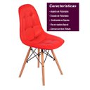 Ver imagem 7 de Cadeira Eiffel Botone Vermelho Couro Pu Cozinha Sala de Estar Jantar Mesa de Jantar Área de Lazer Re