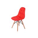 Ver imagem 4 de Cadeira Eiffel Botone Vermelho Couro Pu Cozinha Sala de Estar Jantar Mesa de Jantar Área de Lazer Re