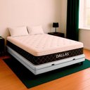 Ver imagem 1 de Cama Box Viúvo e Colchão Dallas Molas V-store 128x188x20 Branco