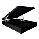 Ver imagem 1 de Base Box Baú Casal Belos Sonhos Poliéster Preto 41x138x188