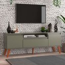 Ver imagem 1 de Rack para Tv 150cm Retro Mdf Verde Dallas - On Móveis