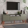 Rack para Tv 150cm Retro Mdf Verde Dallas - On Móveis - 1