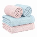 Ver imagem 1 de Jogo de Toalha 4 Peças Ágora Extra Soft 100% Algodão Buddemeyer Cor: Azul / Rosa
