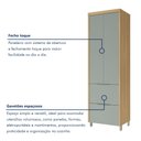 Ver imagem 6 de Cozinha Marquesa 6 Peças 9 Portas Cristaleira Reflecta 100% MDF Verde/Nature