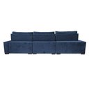Ver imagem 6 de Sofá Retrátil e Reclinável 3,85m Cama inBox Big Star com SoftGel D40 Velupluma Azul