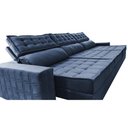 Ver imagem 4 de Sofá Retrátil e Reclinável 3,85m Cama inBox Big Star com SoftGel D40 Velupluma Azul