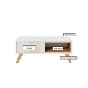 Ver imagem 4 de Mesa de Centro para Sala Retangular 1 Nicho Karin Off White/freijó C04 - D’Rossi