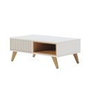 Ver imagem 1 de Mesa de Centro para Sala Retangular 1 Nicho Karin Off White/freijó C04 - D’Rossi