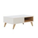 Ver imagem 6 de Mesa de Centro para Sala Retangular 1 Nicho Karin Off White/freijó C04 - D’Rossi