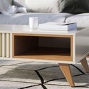 Ver mais imagens de Mesa de Centro para Sala Retangular 1 Nicho Karin Off White/freijó C04 - D’Rossi