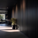 Ver imagem 2 de Acabamento Lateral para Painel Ripado Wpc Preto 290cm X 5cm X 4,6cm Rm Decor