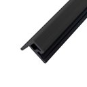 Ver imagem 1 de Acabamento Lateral para Painel Ripado Wpc Preto 290cm X 5cm X 4,6cm Rm Decor