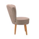 Ver imagem 4 de Kit 3 Cadeiras para Mesa de Jantar Estrutura em Madeira Maciça Tecido Veludo Premium Pés Palito