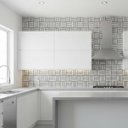Ver imagem 5 de Pastilha de Vidro Autocolante Kit 13 Uni Parede Sala Cozinha Banheiro Sala Decorativa Facil Aplicaça