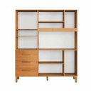 Ver imagem 4 de Armário de Cozinha 6 Portas e 3 Gavetas 100% MDF Caribe Yescasa Marrom/Cinamomo/Branco