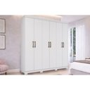 Ver imagem 1 de Guarda Roupa 6 Portas 3 Gavs Esp Clara Panan Branco