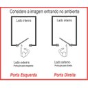 Ver imagem 5 de Porta de Alumínio 210 x 100 completa - Lambri Duplo