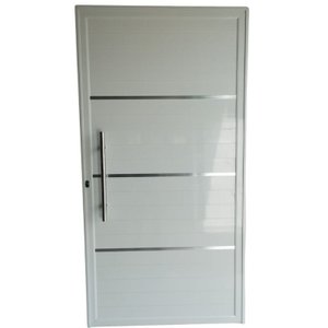 Porta de Alumínio Lambri Duplo 210x100 C/ Puxador Completa!