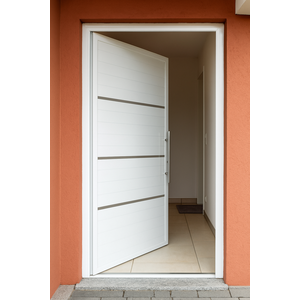 Porta de Alumínio Lambri Duplo 210x100 C/ Puxador Completa!