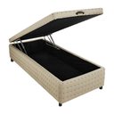 Ver imagem 2 de Base Box Baú Solteiro Americano Horse Uno Boucle Bege 96x203