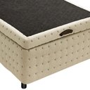 Ver imagem 3 de Base Box Baú Solteiro Americano Horse Uno Boucle Bege 96x203