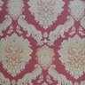 Papel de Parede de TNT - Arabesco Vermelho Escuro, Cinza e Dourado - 1