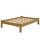 Ver imagem 1 de Cama Casal Turca New Madeira Maciça Cor Nogueira