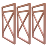 Suporte De Prateleira Estilo Industrial Kit Três Peças 20x37:Rose Gold - 1