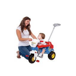 Triciclo Infantil Tico Tico Super Bichos com Aro Azul - Magic Toys 3512 - 3