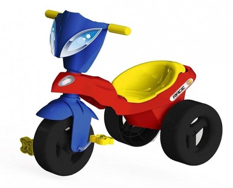 Triciclo Motoca Infantil Menino Policial Azul - Kepler