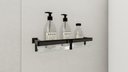 Ver imagem 5 de Porta Shampoo Banheiro em Aço Inox Black Matte Preto Fosco